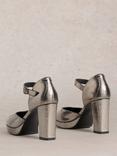 White Stuff Priscilla Leather Platform Court Shoes