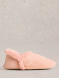 White Stuff Reya Faux Fur Slippers, Pink