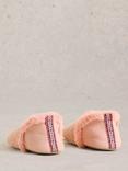 White Stuff Reya Faux Fur Slippers, Pink