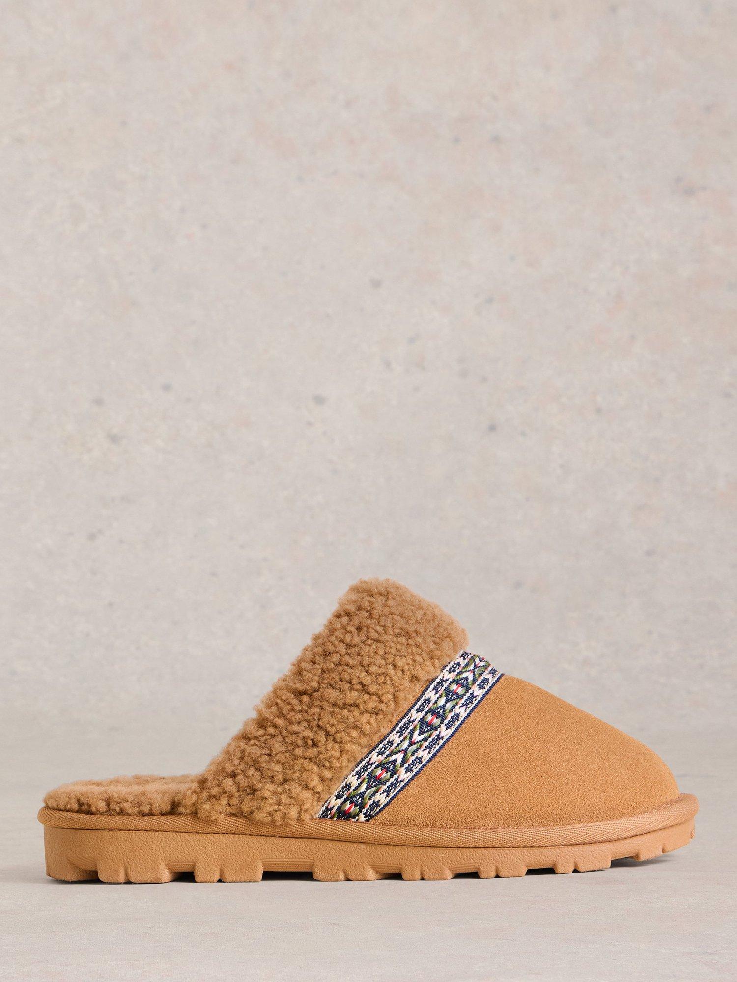 Tan mule slippers online