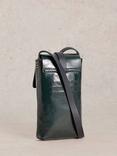 White Stuff Clara Leather Phone Bag, Dark Teal