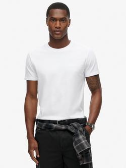 Superdry Organic Cotton Essential Logo T-Shirt, Optic, Optic