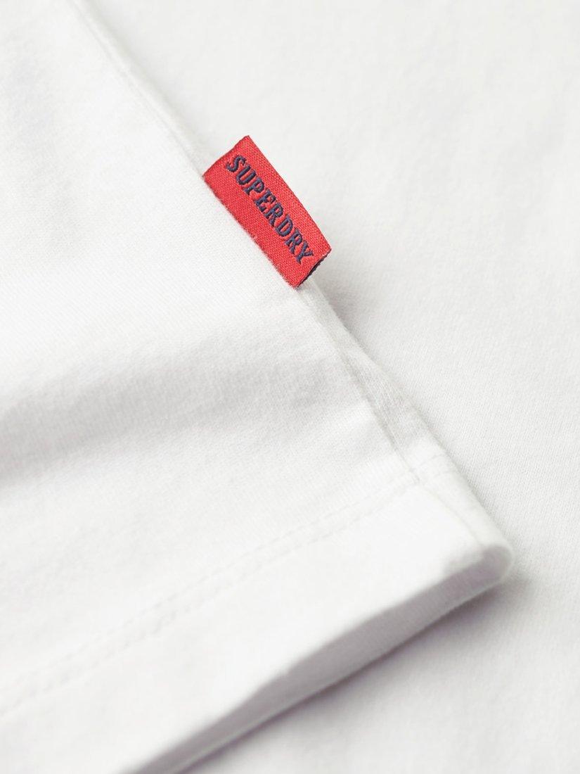 Superdry Organic Cotton Essential Logo T-Shirt, Optic, S