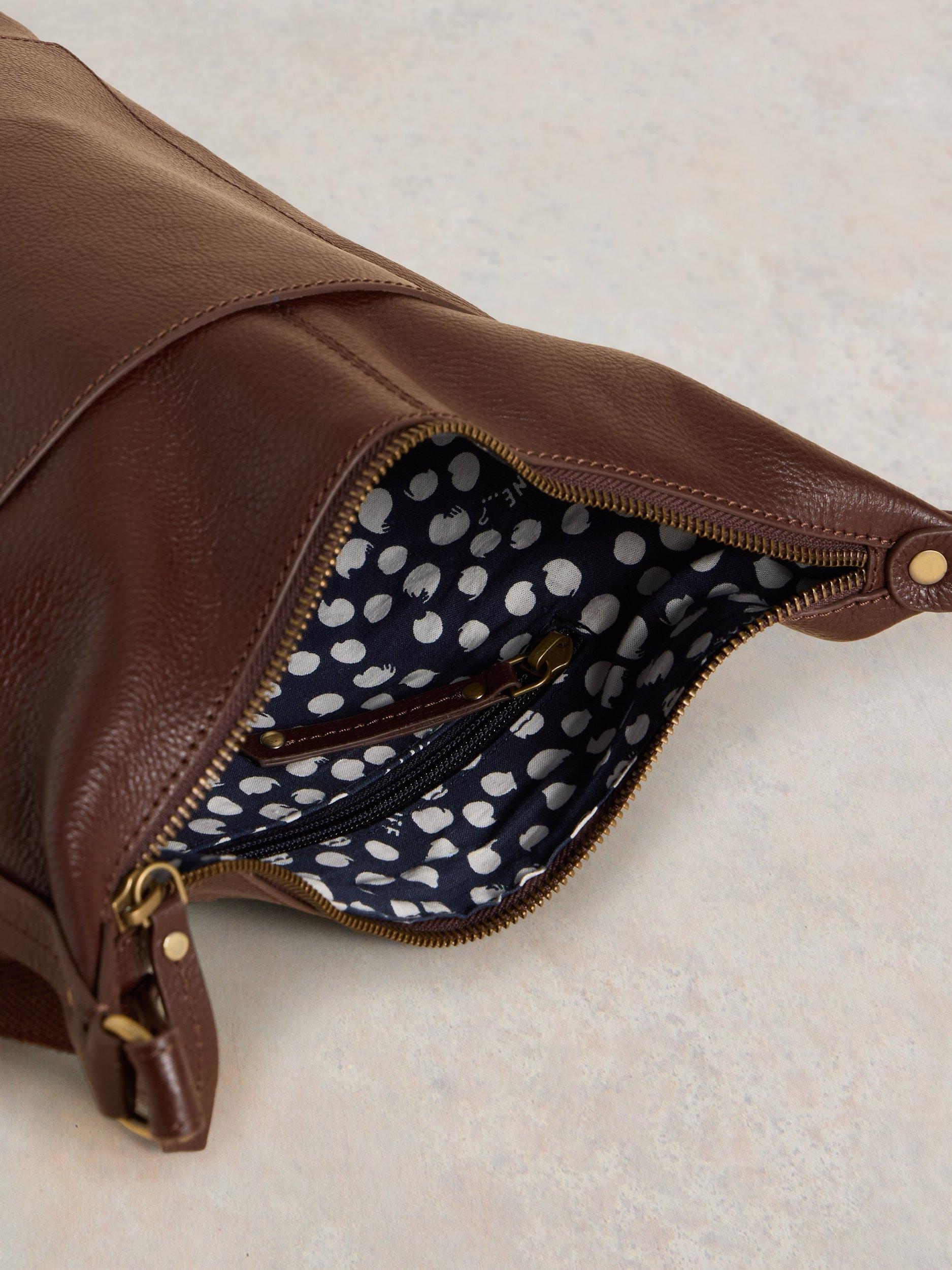 White and brown purse sales
