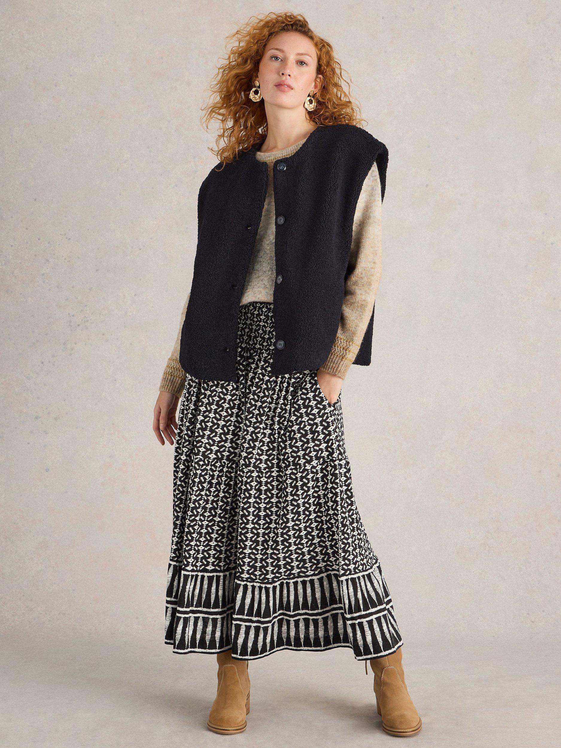 White Stuff Borg Gilet, Pure Black