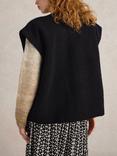 White Stuff Borg Gilet, Pure Black