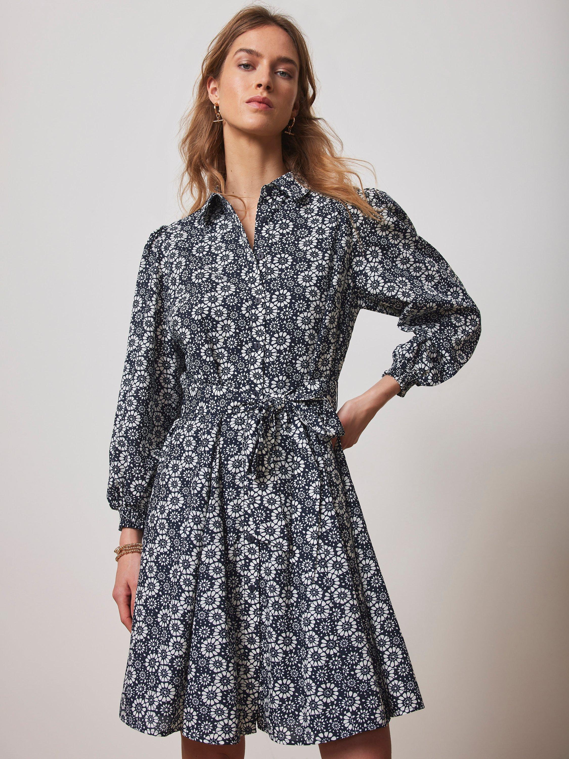 Mint velvet blossom print shirt dress store