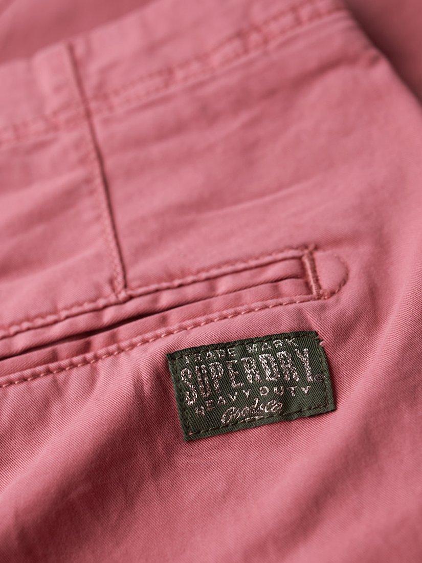 Product image 3 of 6, which shows Superdry Mid Rise Chinos, Mauve Pink, W26/L30