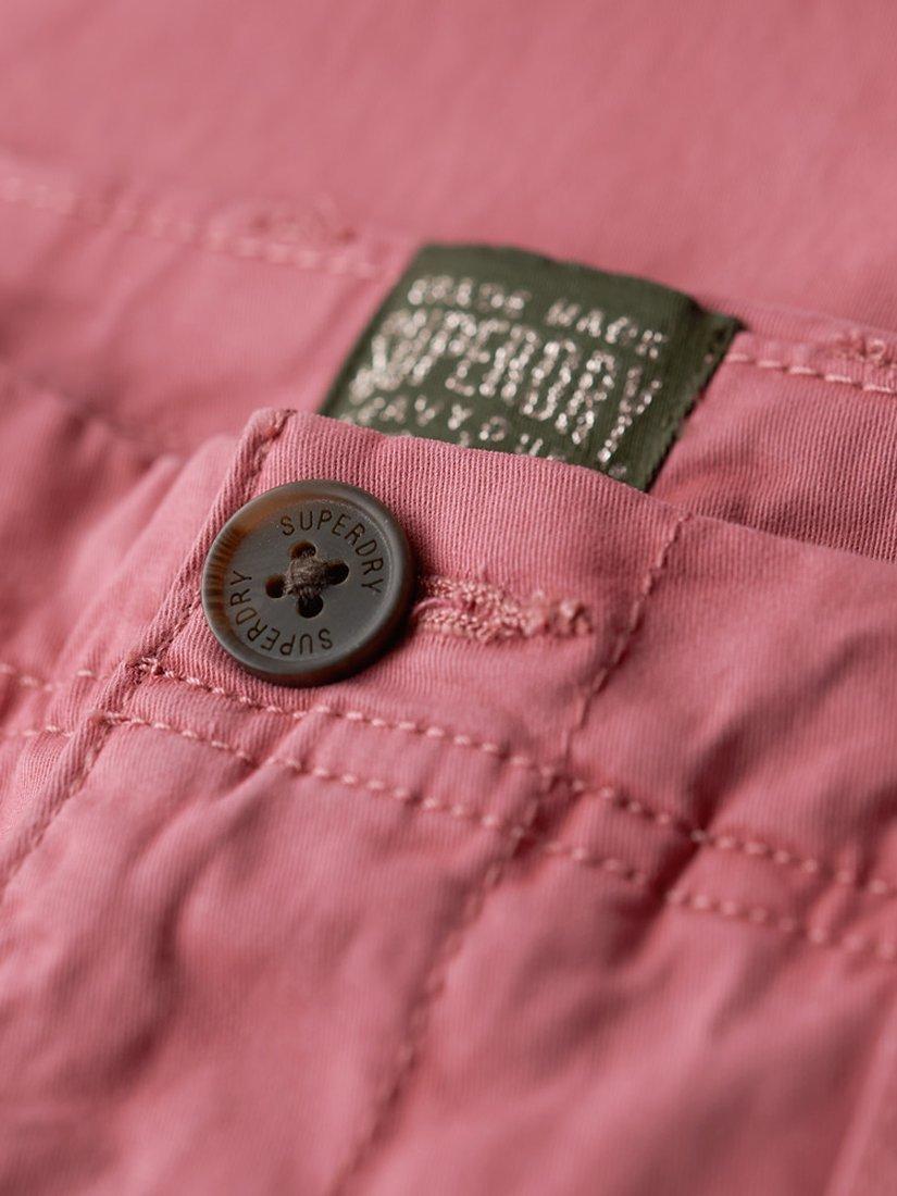 Product image 6 of 6, which shows Superdry Mid Rise Chinos, Mauve Pink, W26/L30