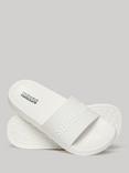 Superdry Logo Pool Sliders, Optic