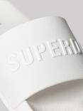 Superdry Logo Pool Sliders, Optic