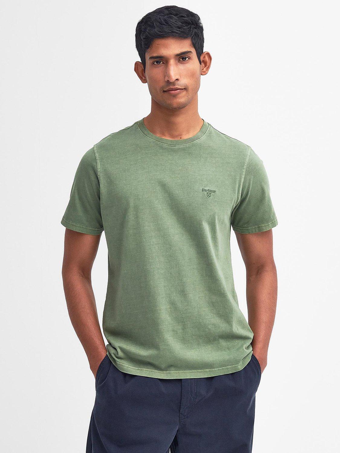 Barbour Garment Dyed T-Shirt, Pea Green