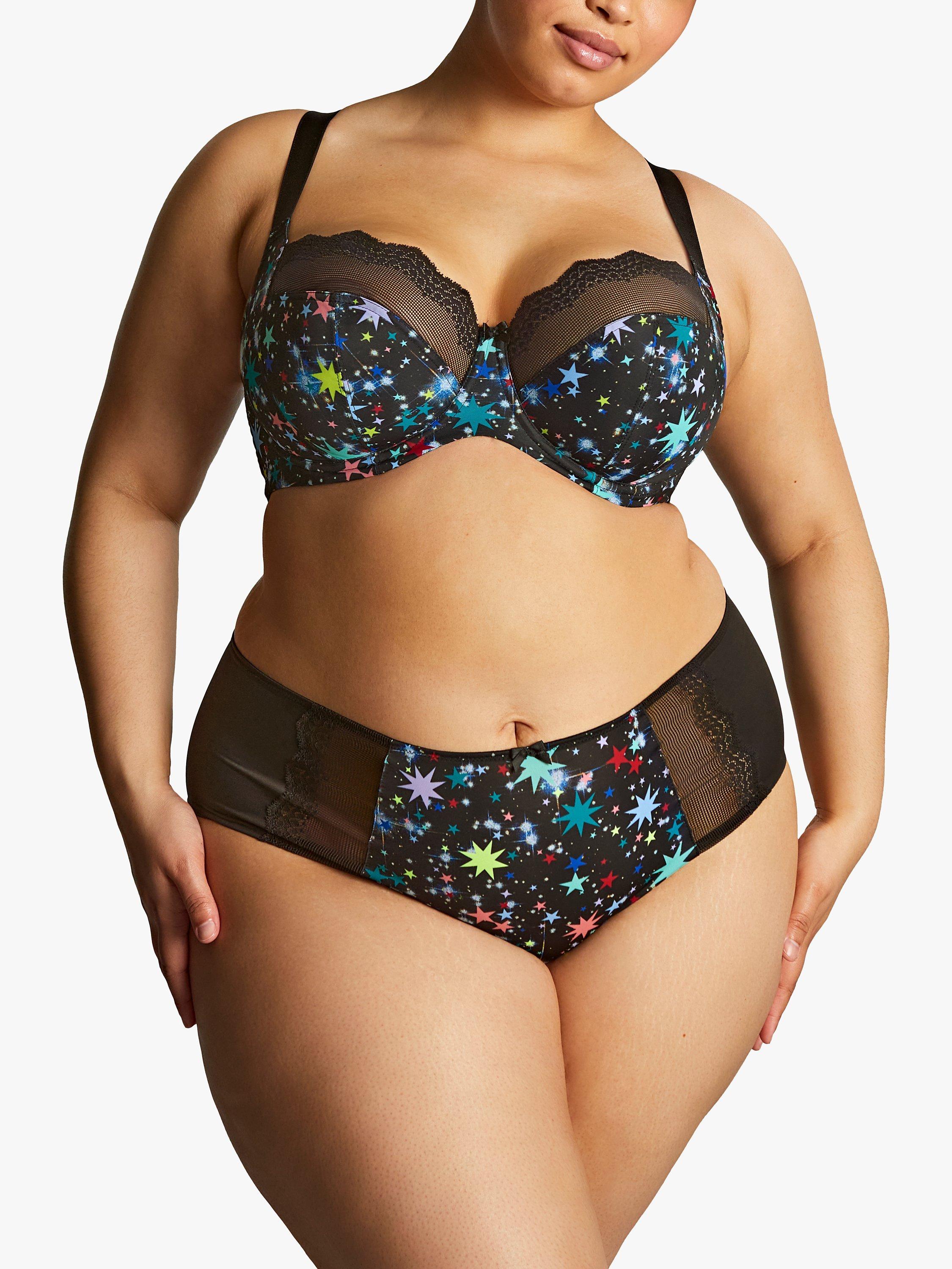 Product image 1 of 6, which shows Sculptresse Esme Deep Brief, Black/Multi, 12