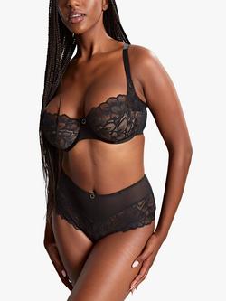 Panache Allure Deep Brief Knickers, Black