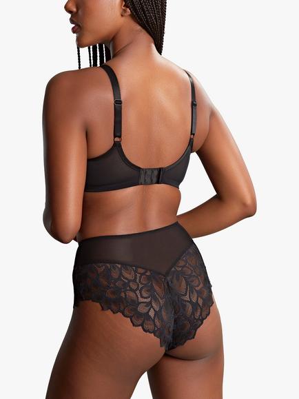 Panache Allure Deep Brief Knickers - view 2, Black