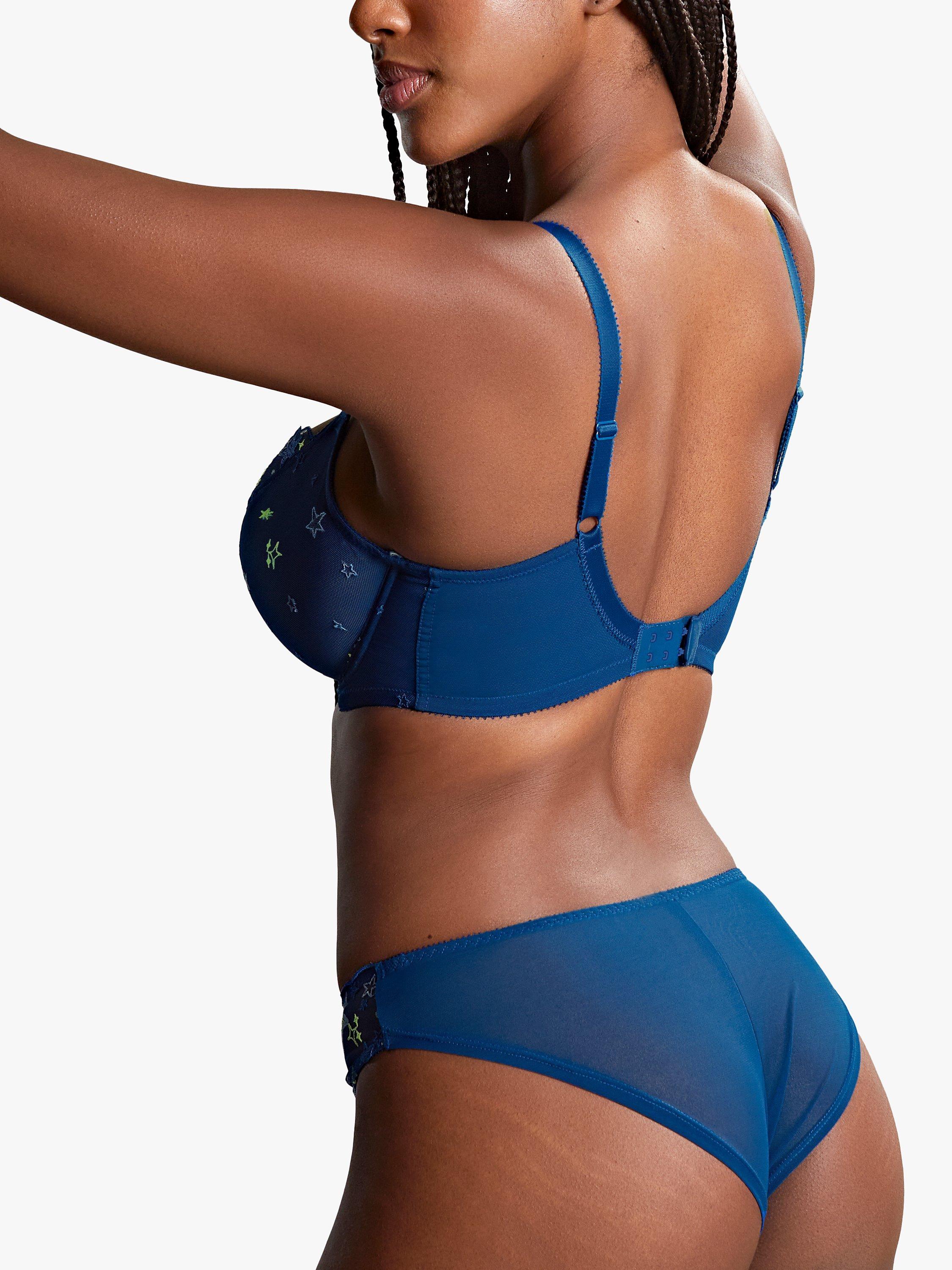 Product image 2 of 4, which shows Panache Blossom Brazillian Brief, Celeste, 10