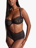 Panache Allure Balcony Bra, Black/Latte