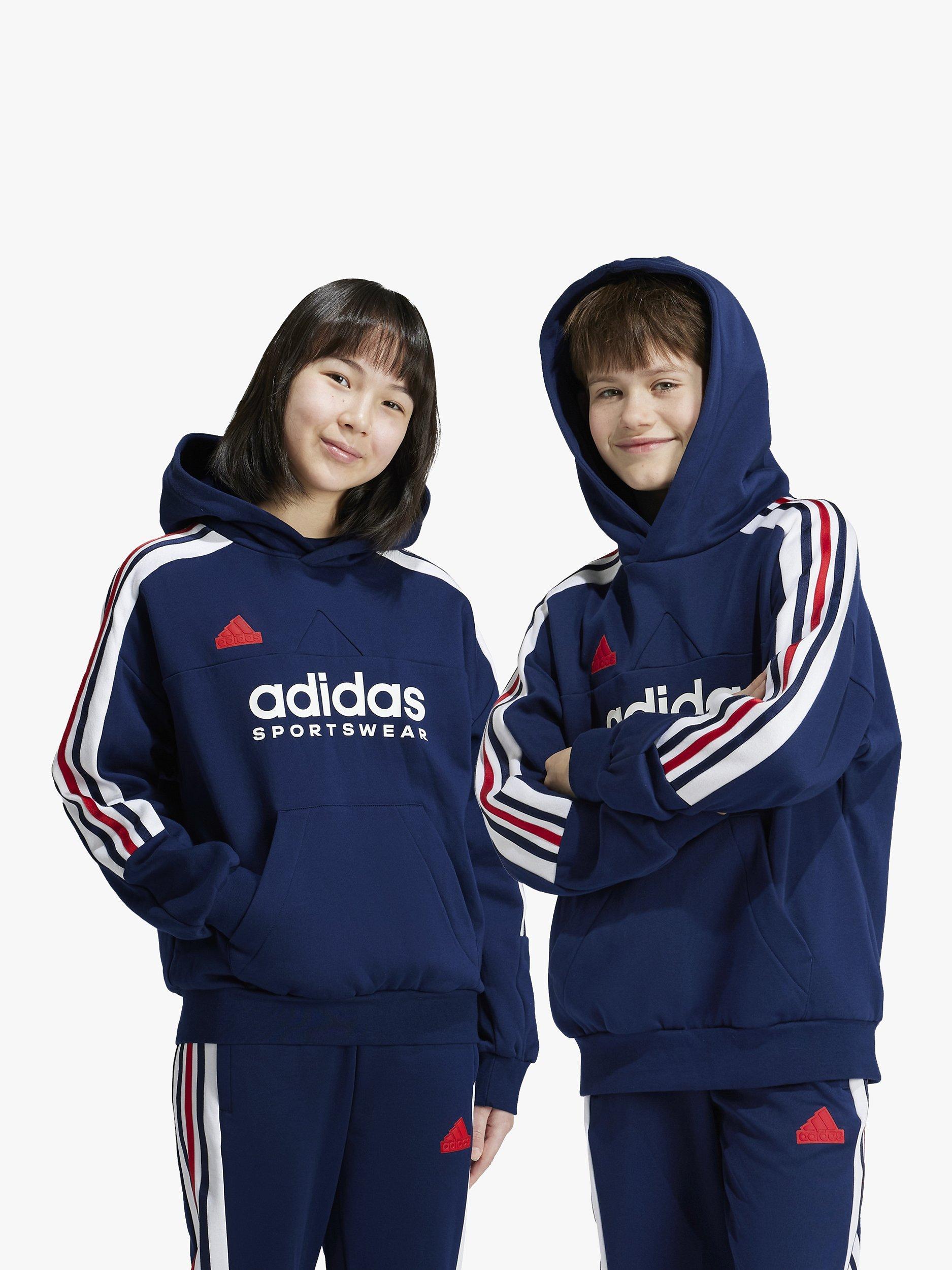 adidas Kids Nations Pack Tiro Hoodie Navy