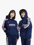 adidas Kids' Nations Pack Tiro Hoodie, Navy