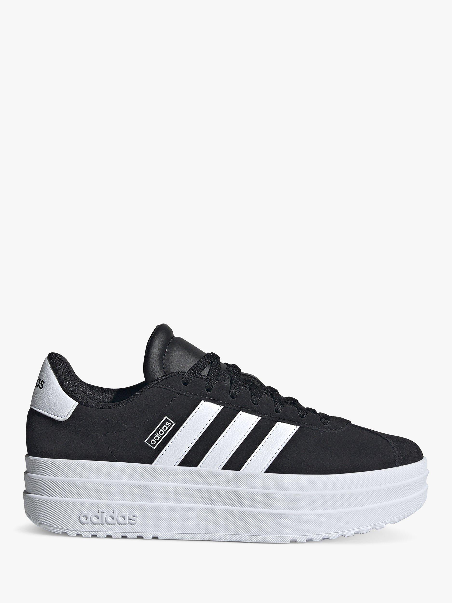 Product image 1 of 8, which shows adidas Kids' VL Court Bold Trainers, White/Mint, 3