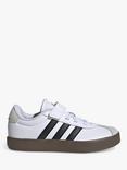 adidas Kids' VL Court 3.0 Trainers, White/Black