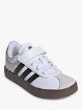 adidas Kids' VL Court 3.0 Trainers, White/Black