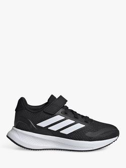adidas Kids' Runfalcon 5 Sports Shoes, Black/White, Black/White