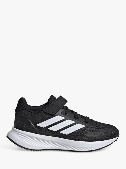 adidas Kids' Runfalcon 5 Sports Shoes, Black/White, Black/White