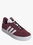 adidas VL Court 3.0 Lace Up Trainers, Shadow Red