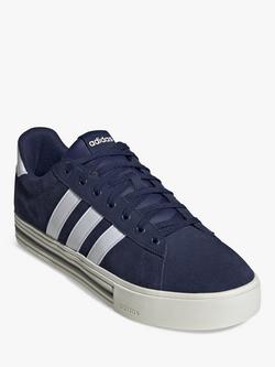adidas Daily 4.0 Lace Up Trainers, Dark Blue - view 2, Dark Blue