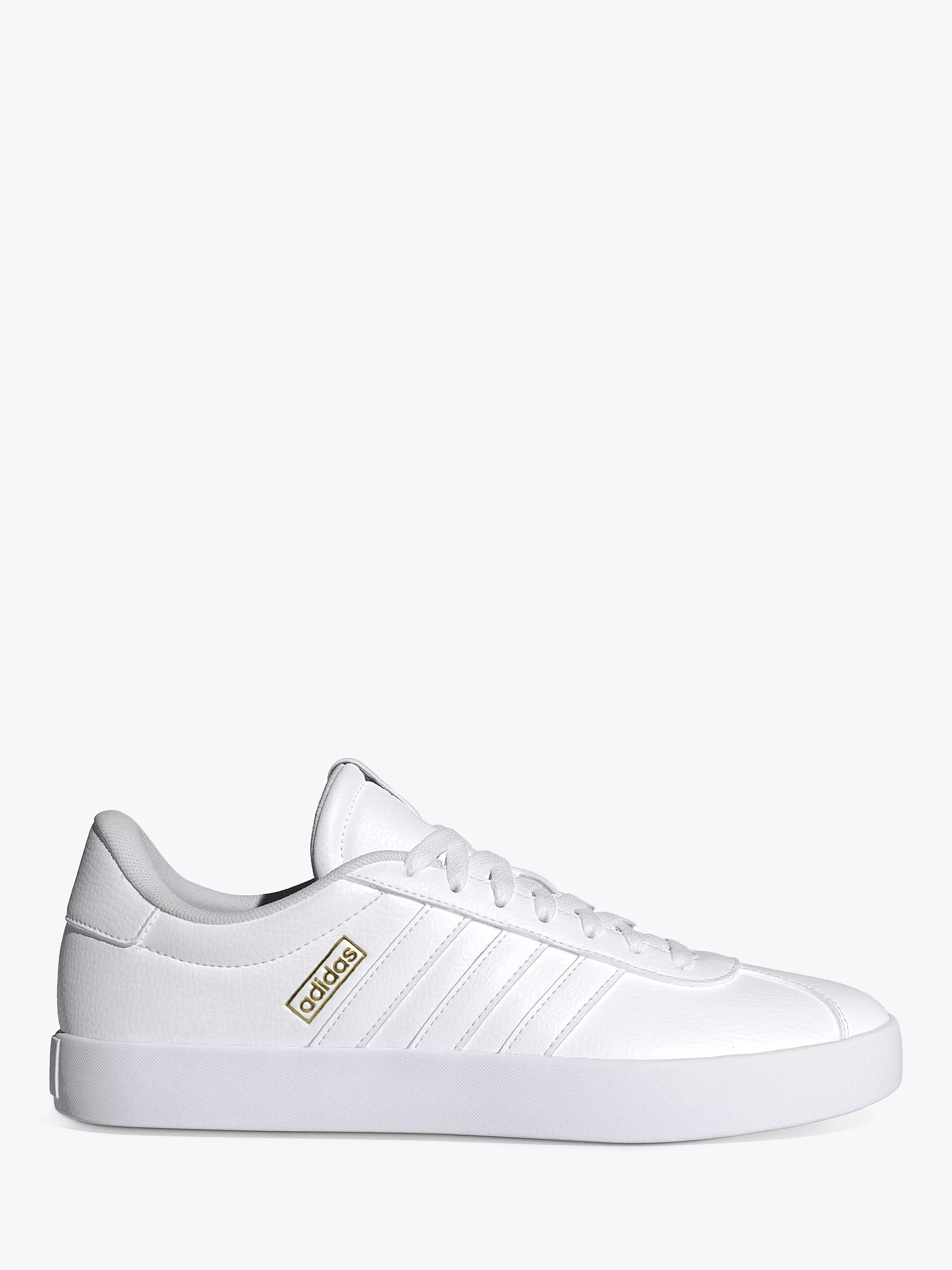 adidas VL Court 3.0 Lace Up Trainers, White