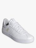 adidas VL Court 3.0 Lace Up Trainers, White