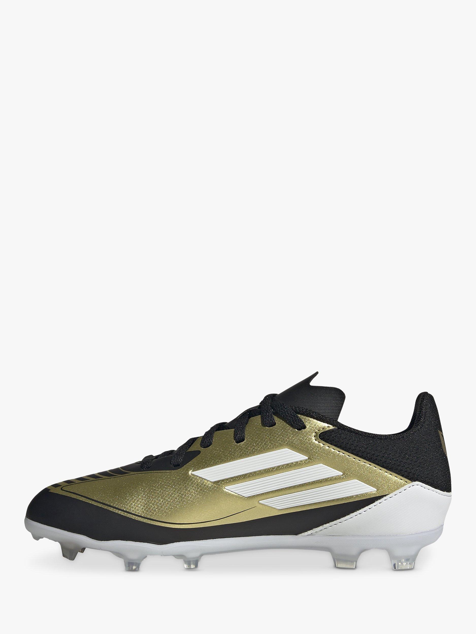 Product image 4 of 11, which shows adidas Kids' Messi F50 Firm Ground League Football Boots, Gold, 10 Jnr