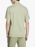 adidas Future Icons 3 Stripes Cotton Sports T-Shirt, Tent Green