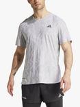 adidas HEAT.RDY Engineered Running T-shirt, Halo Silver