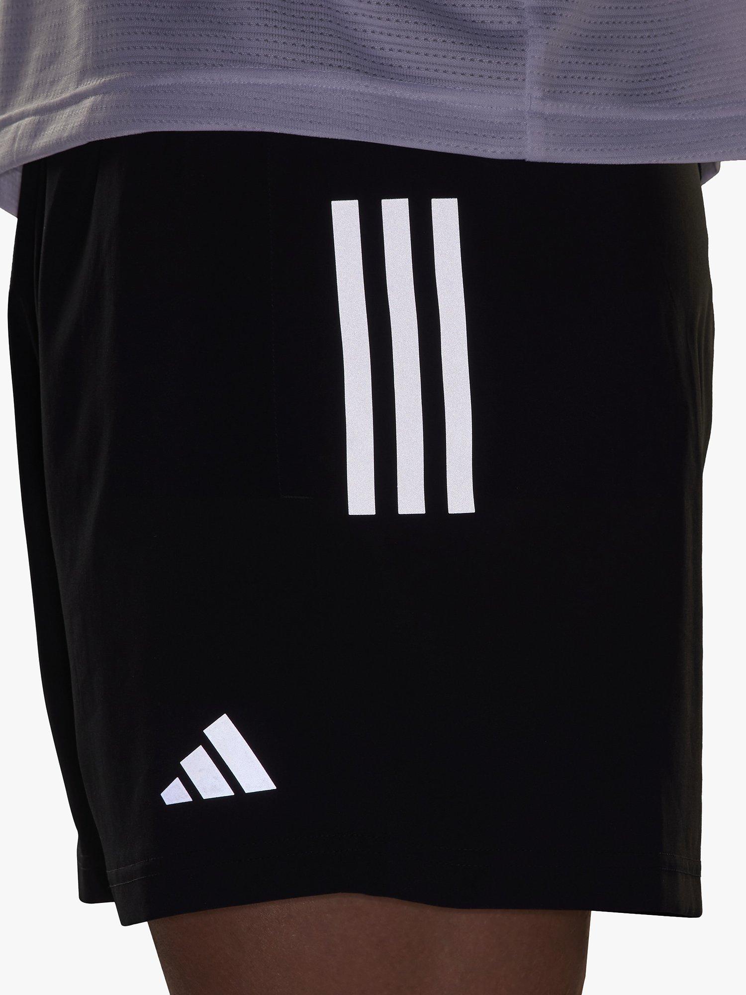Product image 3 of 6, which shows adidas Men's Own The Run Aeroready Shorts, Black, S