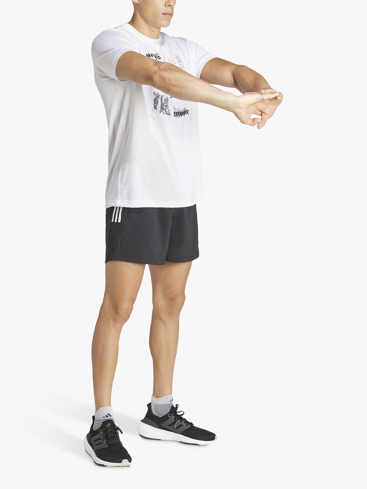 Product image 6 of 6, which shows adidas Men's Own The Run Aeroready Shorts, Black, S