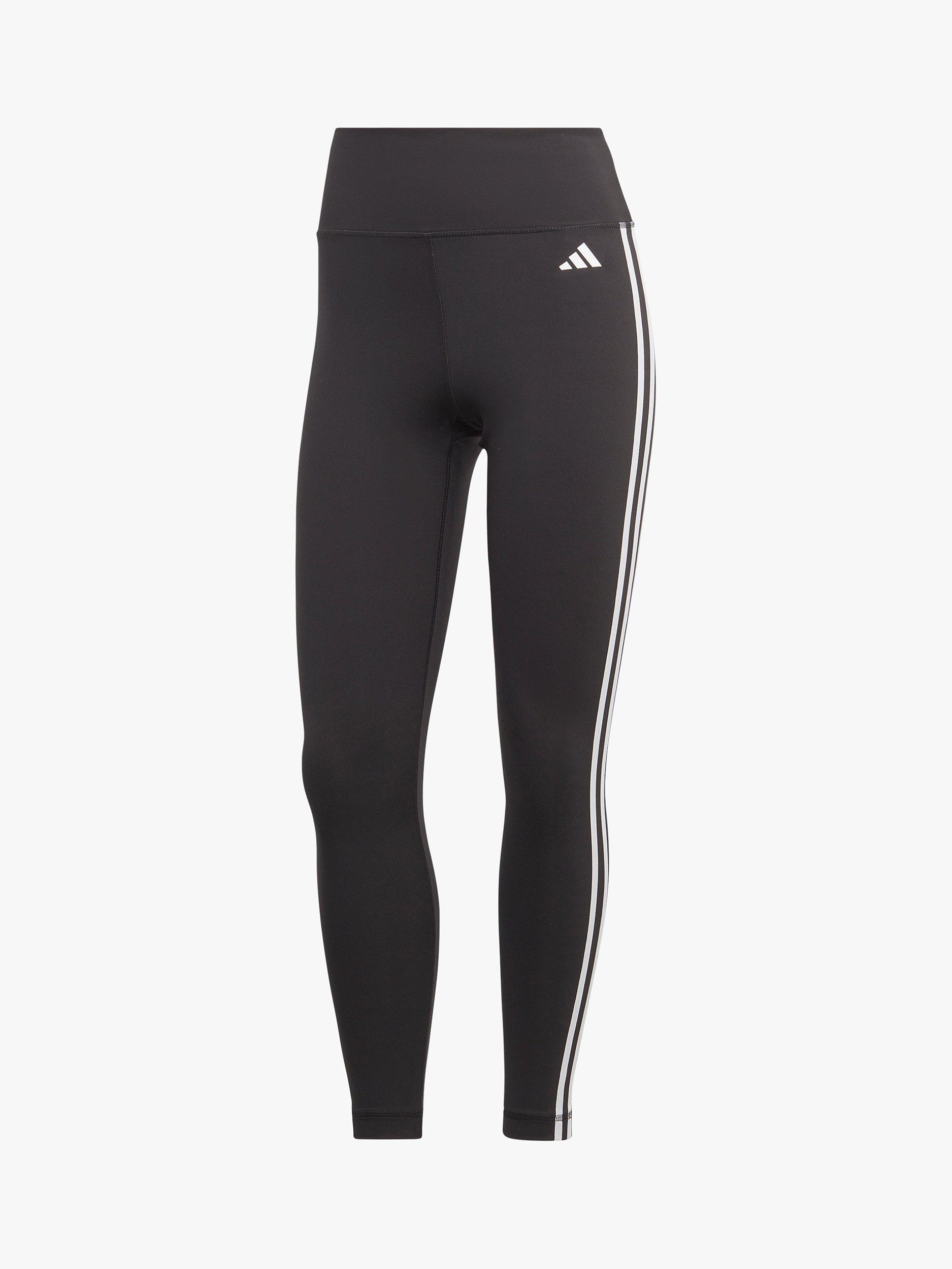 Product image 5 of 6, which shows adidas Train Essentials 3 Stripes High Waisted 7/8 Leggings, Black, XS
