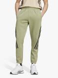 adidas Men's Future Icons 3 Stripes Pants, Tent Green