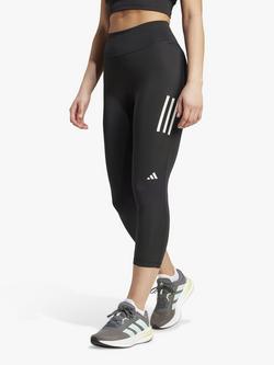 adidas Women's Own The Run 3/4 Length Running Leggings, Black, Black
