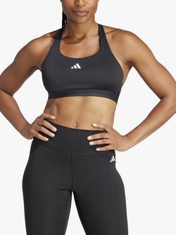adidas Women's AEROREADY Training High Support Bra, Black, Black