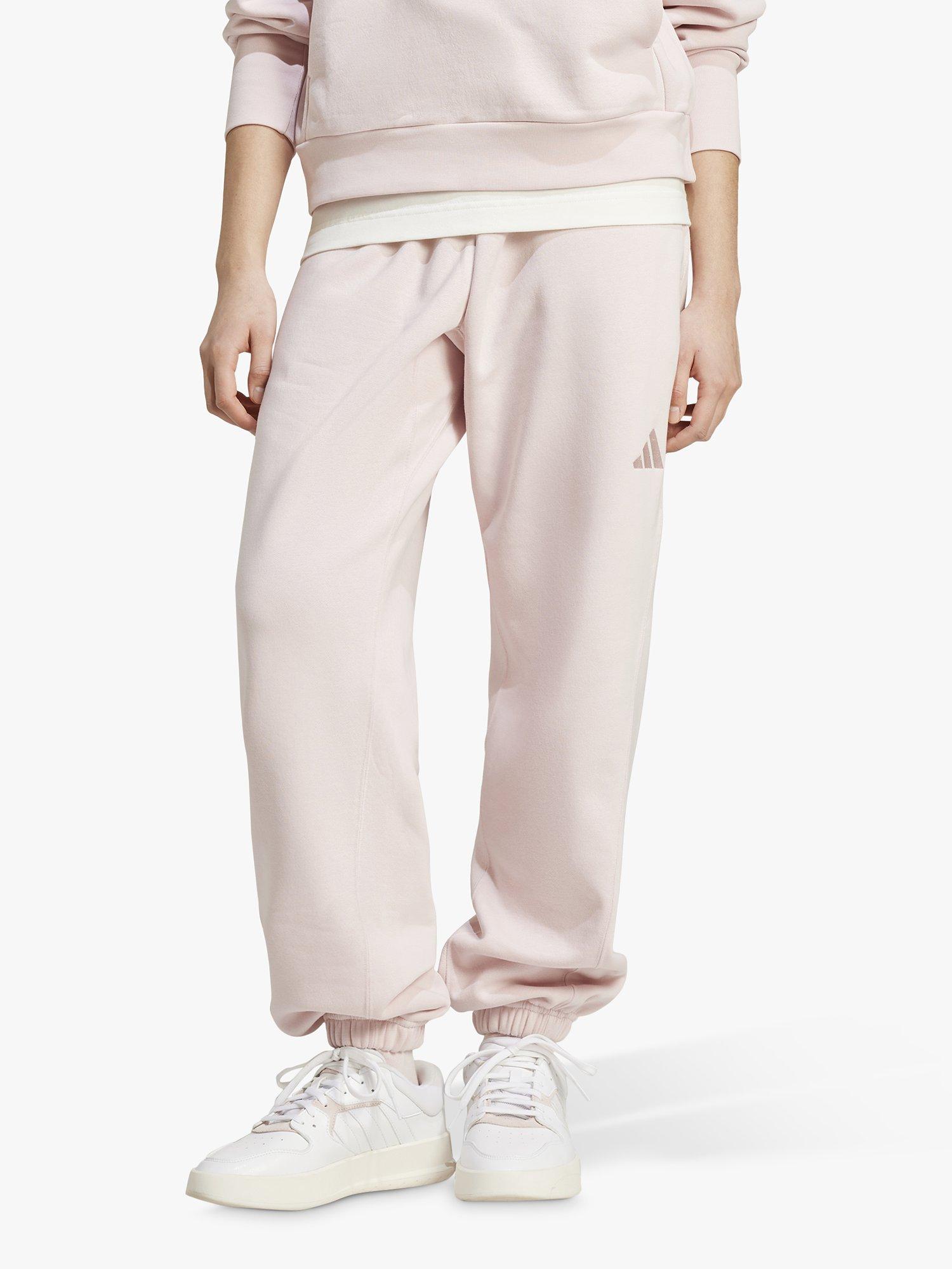 adidas All SZN Fleece Loose Pants, Sandy Pink