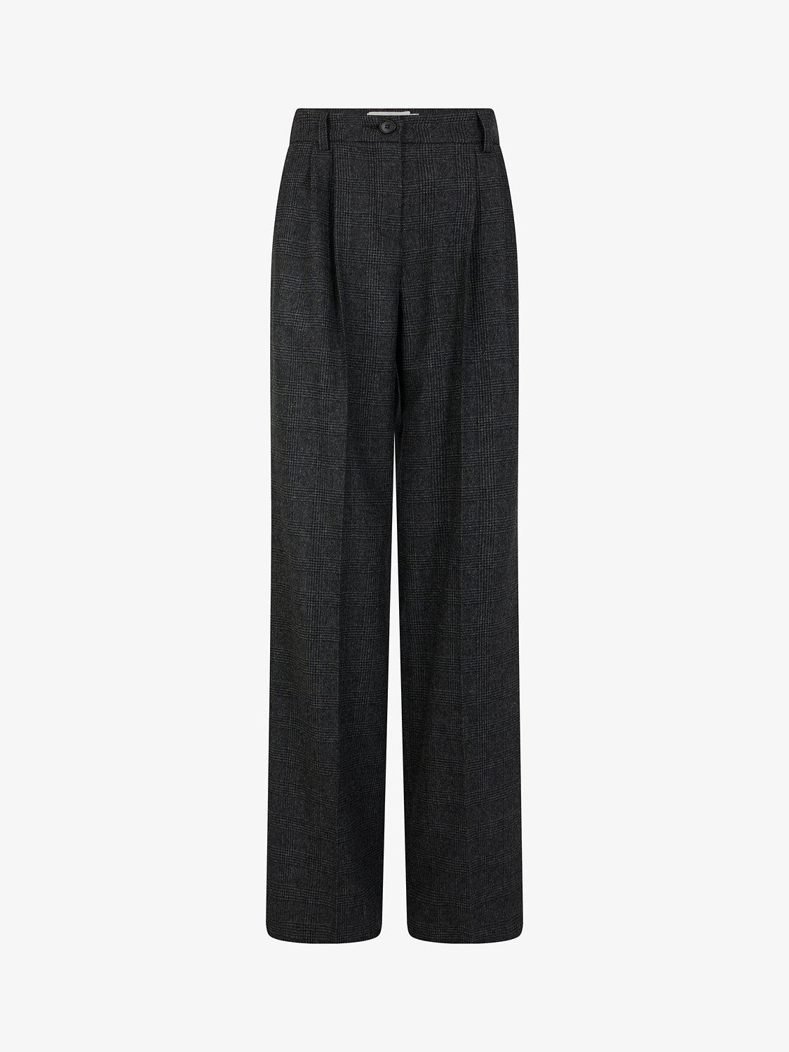 Gerard Darel Norelle Tailored Wool Blend Trousers, Charcoal
