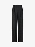 Gerard Darel Norelle Tailored Wool Blend Trousers, Charcoal