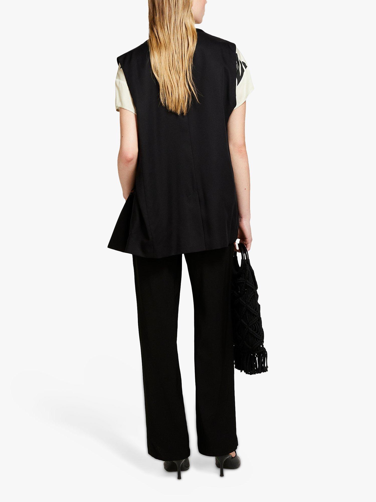 Product image 2 of 5, which shows SISLEY Flared Trousers, Black, 12