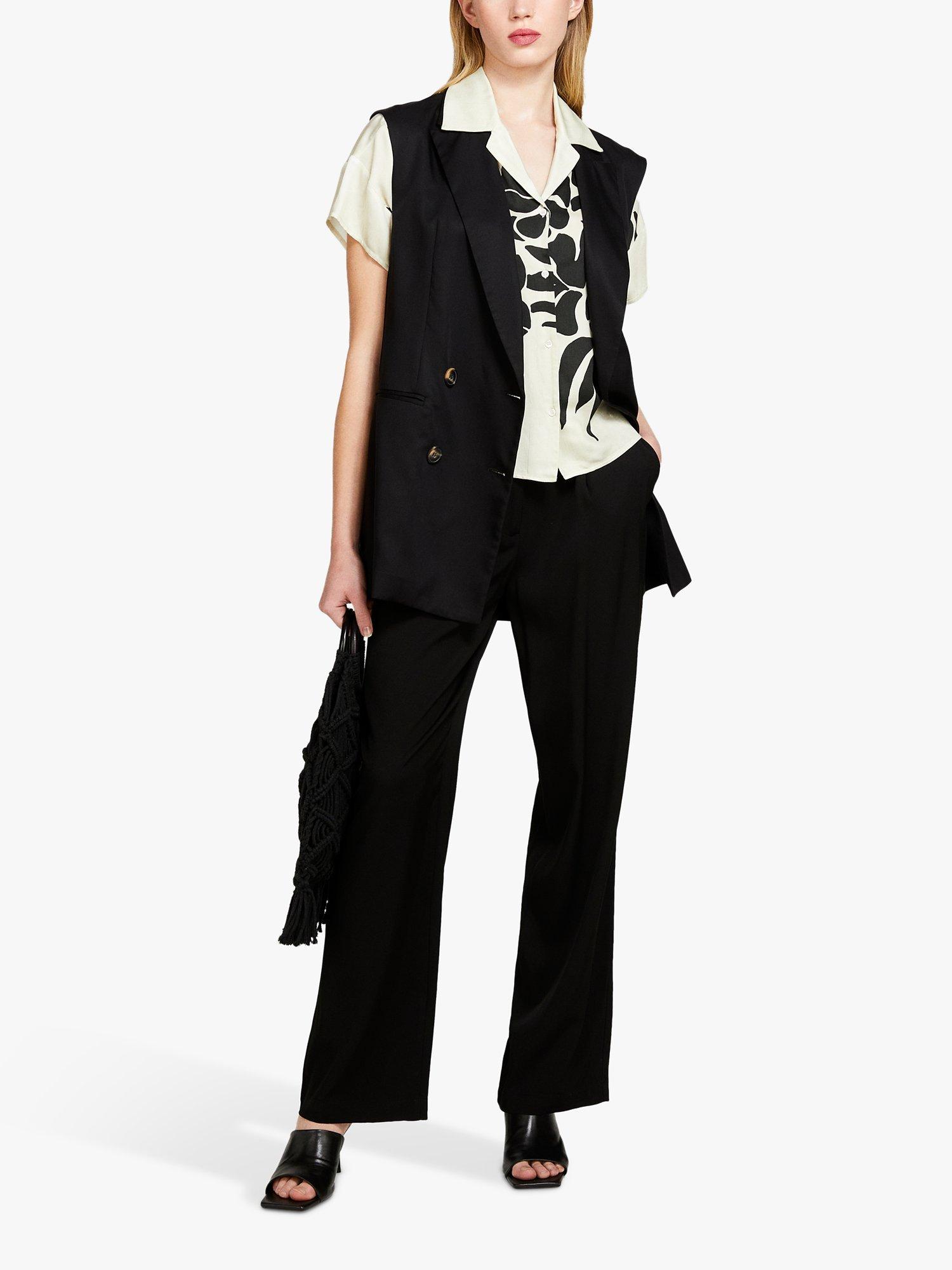 Product image 3 of 5, which shows SISLEY Flared Trousers, Black, 12