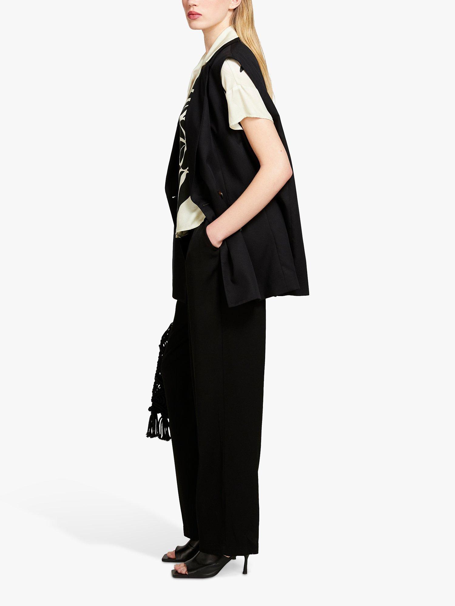 Product image 4 of 5, which shows SISLEY Flared Trousers, Black, 12