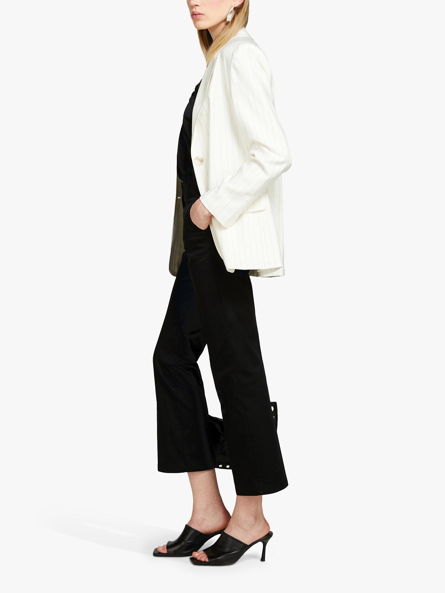 Product image 4 of 5, which shows SISLEY Cotton Slim Fit Trousers, Black, 14