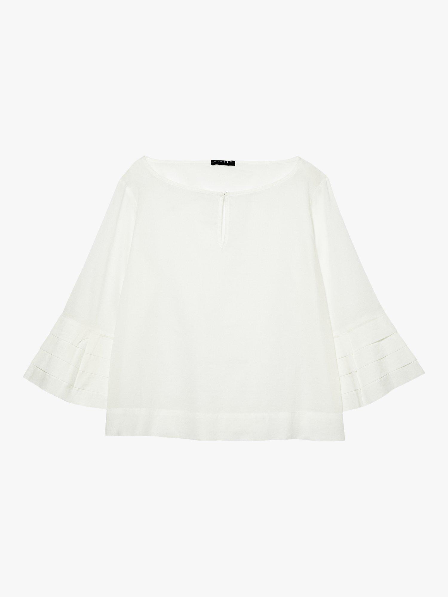 Product image 5 of 5, which shows SISLEY Cotton Kaftan Blouse, White, S