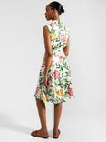 Hobbs Petite Belinda Floral Dress, Ivory/Multi
